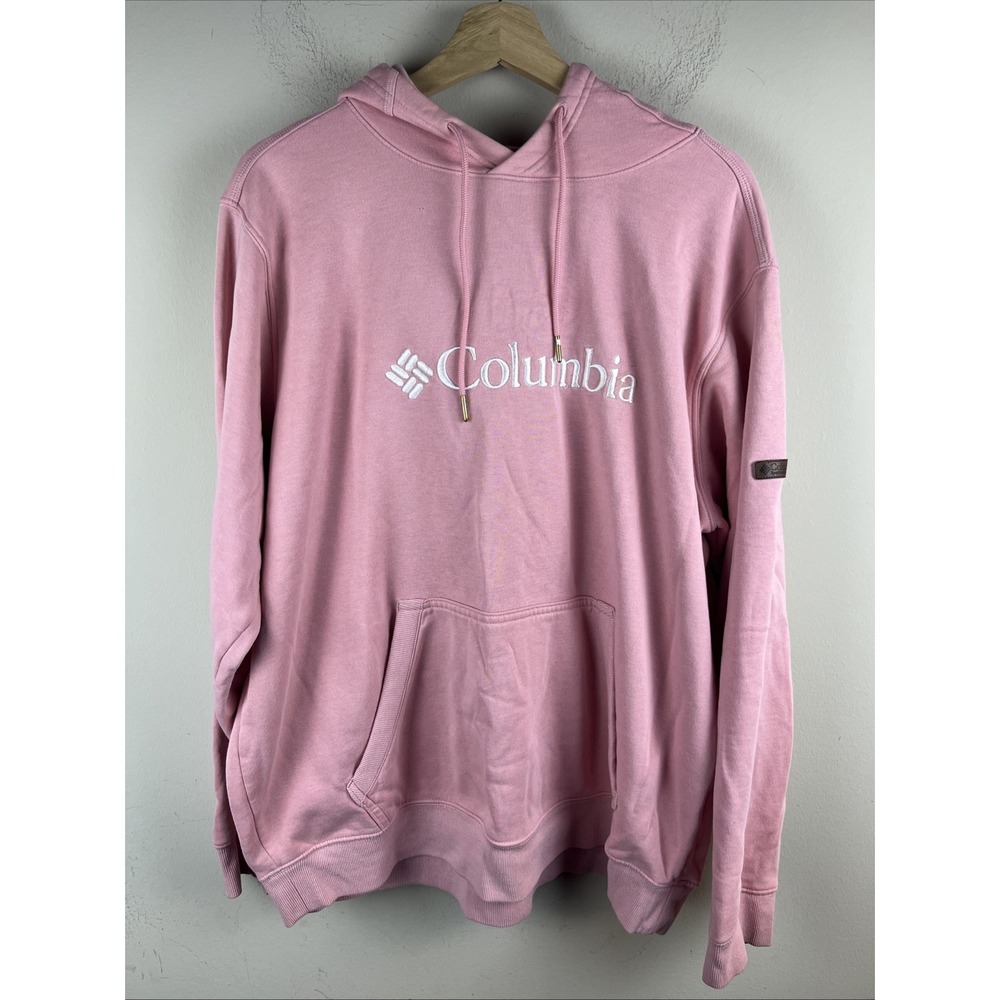 Columbia Women's XL‎ Pink Hoodie Sweatshirt Pullover Casual Outdoor